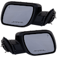 Driver and Passenger Side Mirrors, Power Adjust, Power Folding, Heated, Paintable, In-housing Signal Light, With memory, With Puddle Light, No Auto-Dimming, With Blind Spot Detection in Glass