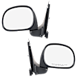 Driver and Passenger Side Non-Towing Mirrors, Manual Adjust, Manual Folding, Non-Heated, Textured Black, No Signal Light, No Memory, No Puddle Light, No Auto-Dimming