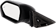 Driver and Passenger Side Mirrors, Power Adjust, Manual Folding, Heated, Textured Black, In-Housing Signal Light, No Memory, Puddle Light and Auto-Dimming, With Blind Spot Detection in Glass
