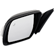 Driver and Passenger Side Mirrors, Power Adjust, Power Folding, Heated, Paintable, In-Housing Signal Light, No Memory, With Puddle Light, No Auto-Dimming, With Blind Spot Glass