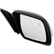 Driver and Passenger Side Mirrors, Power Adjust, Power Folding, Heated, Paintable, In-Housing Signal Light, No Memory, With Puddle Light, No Auto-Dimming, With Blind Spot Glass