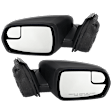Driver and Passenger Side Mirror, Power Adjust, Non-Heated, Manual Folding, Textured Black, No Signal Light, No Memory, With Puddle Light, No Auto-Dim, No Blind Spot Feature