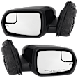 Driver and Passenger Side Mirror, Power Adjust, Heated, Manual Folding, Paintable, In-housing Signal Light, No Memory, With Puddle Light, No Auto-Dim, With Blind Spot Glass