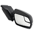 Driver and Passenger Side Mirror, Power Adjust, Heated, Manual Folding, Paintable, In-housing Signal Light, No Memory, With Puddle Light, No Auto-Dim, With Blind Spot Glass