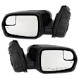 Driver and Passenger Side Mirror, Power Adjust, Heated, Manual Folding, Paintable, In-housing Signal Light, With Memory, With Puddle Light, No Auto-Dim, With Blind Spot Glass