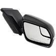 Driver and Passenger Side Mirror, Power Adjust, Heated, Manual Folding, Paintable, In-housing Signal Light, With Memory, With Puddle Light, No Auto-Dim, With Blind Spot Glass