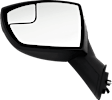 Driver and Passenger Side Mirrors, Power Adjust, Manual Folding, Non-Heated, Textured Black, No Signal Light, No Memory, No Puddle Light, No Auto-Dimming, No Blind Spot Feature