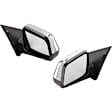 Driver and Passenger Side Mirror, Power Adjust, Heated, Manual Folding, Chrome, No Signal Light, No Memory, With Puddle Light, No Auto-Dim, With Blind Spot Detection in Glass