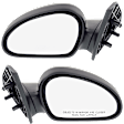 Driver and Passenger Side Mirrors, Manual Adjust, Non-Folding, Non-Heated, Textured Black, No Signal Light, No Memory, No Puddle Light, No Auto-Dimming, No Blind Spot Feature