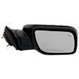 Driver and Passenger Side Mirrors, Power Adjust, Power Folding, Heated, Paintable, In-housing Signal Light, No Memory, With Puddle Light, No Auto-Dimming, With Blind Spot Detection in Glass