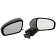 Driver and Passenger Side, Mirrors, Power Adjust, Heated, Manual Folding, Paintable, In-housing Signal Light, with Memory, with Puddle Light, No Auto-Dimming, with Blind Spot Detection in Glass