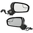 Driver and Passenger Side Mirror, Power Adjust, Heated, Manual Folding, Paintable, In-housing Signal Light, No Memory, With Puddle Light, No Auto-Dim, No Blind Spot Feature
