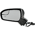 Driver and Passenger Side Mirror, Power Adjust, Heated, Manual Folding, Paintable, In-housing Signal Light, No Memory, With Puddle Light, No Auto-Dim, No Blind Spot Feature