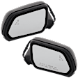 Driver and Passenger Side Mirror, Power Adjust, Heated, Manual Folding, Paintable, In-housing Signal Light, With Memory, With Puddle Light, No Auto-Dim, With Blind Spot Detection in Glass