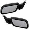 Driver and Passenger Side Mirror, Power Adjust, Heated, Manual Folding, Paintable, No Signal Light, With Memory, With Puddle Light, No Auto-Dim, With Blind Spot Glass