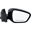 Driver and Passenger Side Mirror, Power Adjust, Heated, Manual Folding, Paintable, No Signal Light, With Memory, No Puddle Light, No Auto-Dim, With Blind Spot Detection in Glass