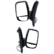Driver and Passenger Side Mirrors, Power Adjust, Heated, Manual Folding, Textured Black