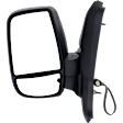 Driver and Passenger Side Mirror, Power Adjust, Non-Heated, Manual Folding, Textured Black, No Signal Light, No Memory, No Puddle Light, No Auto-Dim, With Blind Spot Glass
