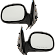 Driver and Passenger Side Mirror, Power Adjust, Non-Heated, Manual Folding, Chrome, No Signal Light, No Memory, No Puddle Light, No Auto-Dim, No Blind Spot Feature, Contour Style