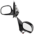 Driver and Passenger Side Mirror, Power Adjust, Non-Heated, Manual Folding, Paintable, No Signal Light, No Memory, No Puddle Light, No Auto-Dim, No Blind Spot Feature, Contour Style