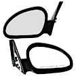 Driver and Passenger Side Mirrors, Manual Adjust, Non-Folding, Non-Heated, Textured Black, No Signal Light, No Memory, No Puddle Light, No Auto-Dimming, No Blind Spot Feature