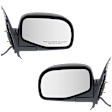 Driver and Passenger Side Mirrors, Power Adjust, Manual Folding, Non-Heated, Textured Black, No Signal Light, No Memory, With Puddle Light, No Auto-Dimming, No Blind Spot Feature