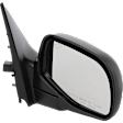 Driver and Passenger Side Mirrors, Power Adjust, Manual Folding, Non-Heated, Textured Black, No Signal Light, No Memory, With Puddle Light, No Auto-Dimming, No Blind Spot Feature