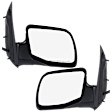 Driver and Passenger Side Mirror, Power Adjust, Heated, Manual Folding, Textured Black, No Signal Light, No Memory, No Puddle Light, No Auto-Dim, No Blind Spot Feature