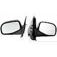 Driver and Passenger Side Mirrors, Manual Adjust, Manual Folding, Non-Heated, Textured Black, No Signal Light, No Memory, No Puddle Light, No Auto-Dimming