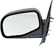 Driver and Passenger Side Mirrors, Manual Adjust, Manual Folding, Non-Heated, Textured Black, No Signal Light, No Memory, No Puddle Light, No Auto-Dimming