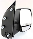 2002 Ford E-250 Econoline - Driver and Passenger Side Mirror, Power Adjust, Non-Heated, Textured Black, Manual Folding, No Signal Light, No Blind Spot Feature, No Memory, No Puddle Light, No Auto-Dimming