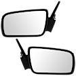 2005-2009 Ford Mustang - Driver and Passenger Side Mirrors, Power, Non-Folding, Non-Heated, Textured Black, No Signal Light, No Memory, No Puddle Light, No Auto-Dimming, No Blind Spot Feature