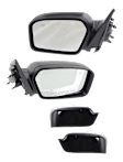Driver and Passenger Side Non-Towing Mirrors, Power Adjust, Non-Folding, Heated, With 1 Paintable and 1 Textured Black Cap, No Signal Light, No Memory, With Puddle Light, No Auto-Dimming