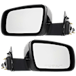Driver and Passenger Side Mirrors, Power Adjust, Manual Folding, Non-Heated, Paintable, No Signal Light, No Memory, No Puddle Light, No Auto-Dimming, No Blind Spot Feature