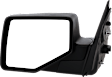 Driver and Passenger Side Mirrors, Manual Adjust, Manual Folding, Non-Heated, Textured Black, No Signal Light, No Memory, No Puddle Light, No Auto-Dimming