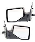 Driver and Passenger Side Mirrors, Power Adjust, Manual Folding, Non-Heated, Textured Black, No Signal Light, No Memory, With Puddle Light, No Auto-Dimming, No Blind Spot Feature