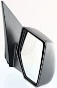 Driver and Passenger Side Mirrors, Power Adjust, Manual Folding, Non-Heated, Textured Black, No Signal Light, No Memory, With Puddle Light, No Auto-Dimming, No Blind Spot Feature