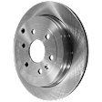 Front and Rear Brake Disc, 4-Wheel Set, Plain Surface, Vented, 6 Lugs