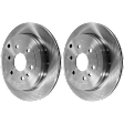 Rear Brake Disc, Plain Surface, Vented, 6 Lugs, 330.96 mm