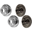 1999 Chevrolet S10 - Front and Rear Brake Disc, Plain Surface, Vented, 5 Lugs, RWD, With Rear Disc Brake, 4.3L 6Cyl