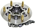 Front, Driver and Passenger Side Wheel Hub, 6 Lugs, With Bearing, 4WD