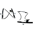 Front, Driver and Passenger Side Power Window Regulator, With Motor