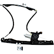 Front, Driver and Passenger Side Power Window Regulator, With Motor