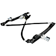 Front, Driver and Passenger Side Power Window Regulator, With Motor