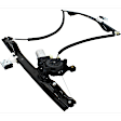 Front, Driver and Passenger Side Power Window Regulator, With Motor