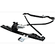 Front, Driver and Passenger Side Power Window Regulator, With Motor