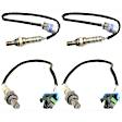 Before and After Catalytic Converter Oxygen Sensor, Set of 4, 4-wire