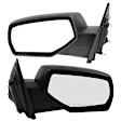 Driver and Passenger Side Mirror, Manual Adjust, Non-Heated, Manual Folding, Textured Black, No Signal Light, No Memory, No Puddle Light, No Auto-Dim, No Blind Spot Feature