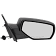 Driver and Passenger Side Mirror, Power Adjust, Heated, Manual Folding, Textured Black, No Signal Light, No Memory, No Puddle Light, No Auto-Dim