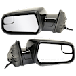 Driver and Passenger Side Mirror, Power Adjust, Heated, Manual Folding, Paintable, No Signal Light, No Memory, No Puddle Light, No Auto-Dim, With Blind Spot Glass